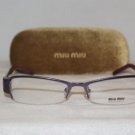 Brand New Miu Miu 56G Plum 52-16 Eyeglasses: Mod. VMU 56G & Case