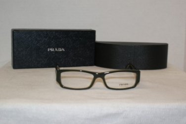 Brand New Prada 17I Green 52-15 Eyeglasses: Mod. VPR 17I (7MS) & Case