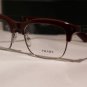 Brand New PRADA Eyeglass Mod. VPR 22O Col. JAC-1O1 Sz. 54-19-145 & Case W/WOOD!