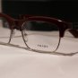 Brand New PRADA Eyeglass Mod. VPR 22O Col. JAC-1O1 Sz. 54-19-145 & Case W/WOOD!