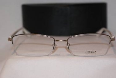 Brand New PRADA Eyeglass Mod. VPR 52O  Col. EAG-1O1  Sz. 54-17-135 & Case