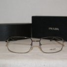 Brand New Prada 51N Gunmetal 55-17 Eyeglasses: Mod. VPR 51N (5AV-1O1) & Case