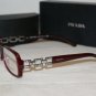 Brand New Prada 13M Bordeaux 53-16 Eyeglasses: Mod. VPR 13M (2BM-1O1) & Case