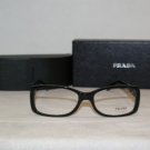 Brand New Prada 13M Shiny Black 53-16 Eyeglasses: Mod. VPR 13M (1AB-1O1) & Case