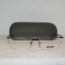Brand New Moschino 3181 Dark Brown Eyeglasses: Mod. 3181-V (664-S) & GB Case