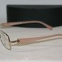 Brand New Prada 59N Shiny Gold 54-17 Eyeglasses: Mod. VPR 59N (ZVN-1O1) & Case