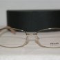 Brand New Prada 59N Shiny Gold 54-17 Eyeglasses: Mod. VPR 59N (ZVN-1O1) & Case