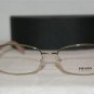 Brand New Prada 59N Shiny Gold 54-17 Eyeglasses: Mod. VPR 59N (ZVN-1O1) & Case