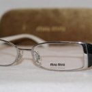 Brand New MIU MIU Eyeglass WITH STONES Mod. VMU 51D Col. 1BC-101 50-17 & Case