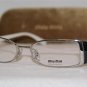 Brand New MIU MIU Eyeglass WITH STONES Mod. VMU 51D Col. 1BC-101 50-17 & Case