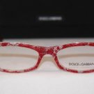 Brand New DOLCE&GABBANA Eyeglass Red Lace Mod. DG 3115 Col.1897 51-17-135 & Case