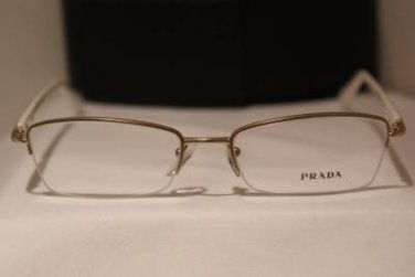 Brand New PRADA Eyeglass Mod. VPR 52O  Col. EAG-1O1  Sz. 52-17-135 & Case