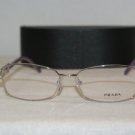 Brand New Prada 54M Silver 1BC-1O1 Eyeglasses: Mod. VPR 54M (1BC) 52-16 & Case