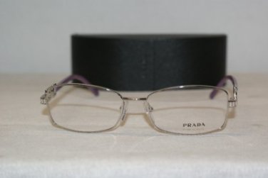 Brand New Prada 54M Silver 1BC-1O1 Eyeglasses: Mod. VPR 54M (1BC) 52-16 & Case