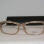 Brand New Prada 18O Beige 52-18 Eyeglasses: Mod. VPR 18O (JAW-1O1) & Case