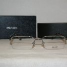 Brand New Prada 51M Gunmetal 54-17 Eyeglasses: Mod. VPR 51M (5AV-1O1) & Case