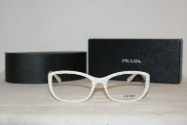 Brand New Prada 02N Ivory 54-17 Eyeglasses: Mod. VPR 02N (AB1-1O1) & Case