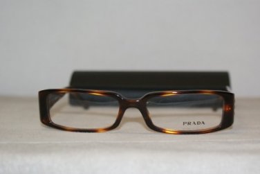 Brand New Prada 06L Tortoise Eyeglasses: Mod. VPR 06L (7WX-1O1) 52-16 & Case