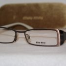 Brand New MIU MIU Eyeglass WITH STONES Mod. VMU 61D Col. 1B1-101 50-16 & Case