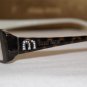 Brand New MIU MIU Eyeglass WITH STONES Mod. VMU 61D Col. 1B1-101 50-16 & Case