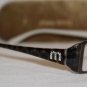Brand New MIU MIU Eyeglass WITH STONES Mod. VMU 61D Col. 1B1-101 50-16 & Case