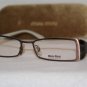 Brand New MIU MIU Eyeglass WITH STONES Mod. VMU 61D Col. 1B1-101 50-16 & Case