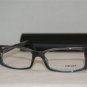 Brand New Prada 18M Gray on Blue 53-15 Eyeglasses: Mod. VPR 18M (RY0-1O1) & Case
