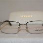 Brand New Versace VE 1198 Silver 1000 Eyeglasses: Mod. VE1198 53-17 & Case
