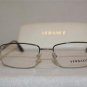 Brand New Versace VE 1198 Silver 1000 Eyeglasses: Mod. VE1198 53-17 & Case