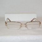 New Christian Dior 3553 Gold 50-19 Eyeglasses: Mod. 3553 50-19 & Case