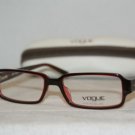 Brand New Vogue 2666 Dark Red 52-16 Eyeglasses: Mod. 2666A (1852) & Case