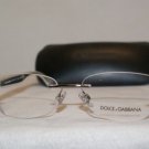 New Dolce & Gabbana DG 1229 Silver 061 Eyeglasses: Mod. DG1229 53-17 & Case