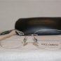 New Dolce & Gabbana DG 1229 Silver 061 Eyeglasses: Mod. DG1229 53-17 & Case