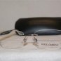 New Dolce & Gabbana DG 1229 Silver 061 Eyeglasses: Mod. DG1229 53-17 & Case