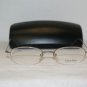 New Calvin Klein 162 Shiny Silver 51-19 Eyeglasses: Mod. 162 (565) 51-19 & Case