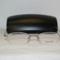 New Calvin Klein 162 Shiny Silver 51-19 Eyeglasses: Mod. 162 (565) 51-19 & Case