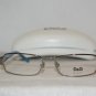 New D&G Dolce & Gabbana 51-17 Shiny Silver Eyeglasses: Mod. 5032 (198) & Case