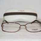 Brand New Vogue 3735 Shiny Brown 53-17 Eyeglasses: Mod. 3735-B (811) & Case