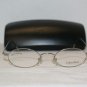 New Calvin Klein 143 Shiny Silver 45-20 Eyeglasses: Mod. 143 (565) 45-20 & Case