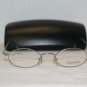 New Calvin Klein 143 Shiny Silver 45-20 Eyeglasses: Mod. 143 (565) 45-20 & Case