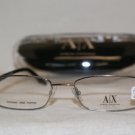 New Armani Exchange AX107 Gunmetal 6LB Eyeglasses: Mod. AX 107 50-17 & Case