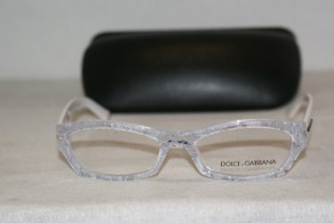 New Dolce & Gabbana Mod. 3115 White Lace Col. 1896 Eyeglasses  51-17 & Case