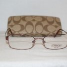 New Coach Dylan Bordeaux 52-17 Eyeglasses: Mod. Dylan 52-17 & Case