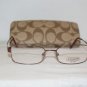 New Coach Dylan Bordeaux 52-17 Eyeglasses: Mod. Dylan 52-17 & Case