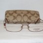 New Coach Dylan Bordeaux 52-17 Eyeglasses: Mod. Dylan 52-17 & Case