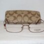 New Coach Dylan Bordeaux 52-17 Eyeglasses: Mod. Dylan 52-17 & Case