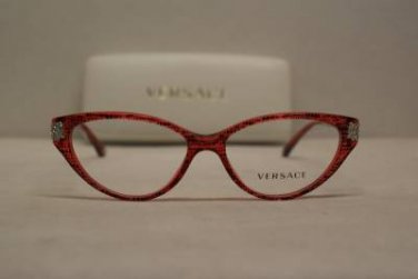 Brand New Versace Eyeglass Mod. 3166B Col.5001 Size 53-15-135 & Case