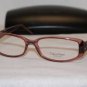 New Calvin Klein Eyeglass Mod. 668 Col. Wine (142) W/STONES! 53-15-130 & Case