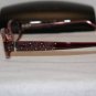 New Calvin Klein Eyeglass Mod. 668 Col. Wine (142) W/STONES! 53-15-130 & Case