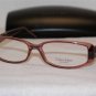 New Calvin Klein Eyeglass Mod. 668 Col. Wine (142) W/STONES! 53-15-130 & Case